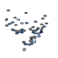 Steentjes 8 blauw